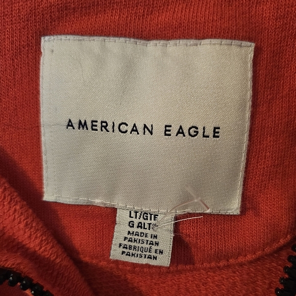 American Eagle Outfitters Men's AE 1/4 Zip Sweatshirt Size Large Tall LT - Picture 3 of 5
